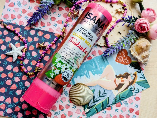 Isana Professional, Odżywka do włosów, Czarny Bez & Truskawka