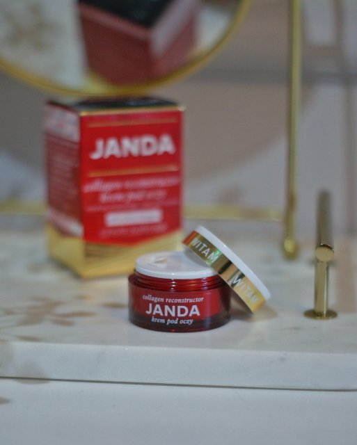 Janda Krem pod oczy, Collagen Reconstructor, Naturalny kolagen, Złoty nośnik 24K