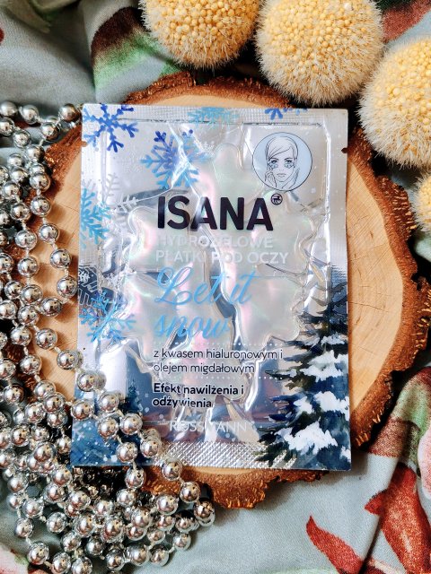 Isana Płatki pod oczy, Hydrożelowe, Let it Snow, Z kwasem hialuronowym i olejem migdałowym 