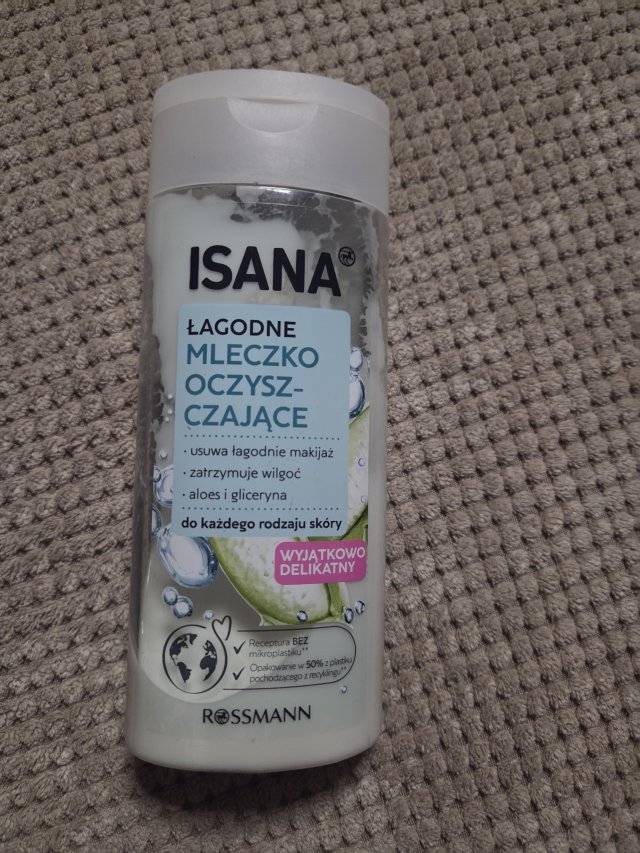 Isana Mleczko do demakijażu, Łagodne, Z aloesem i ogórkiem