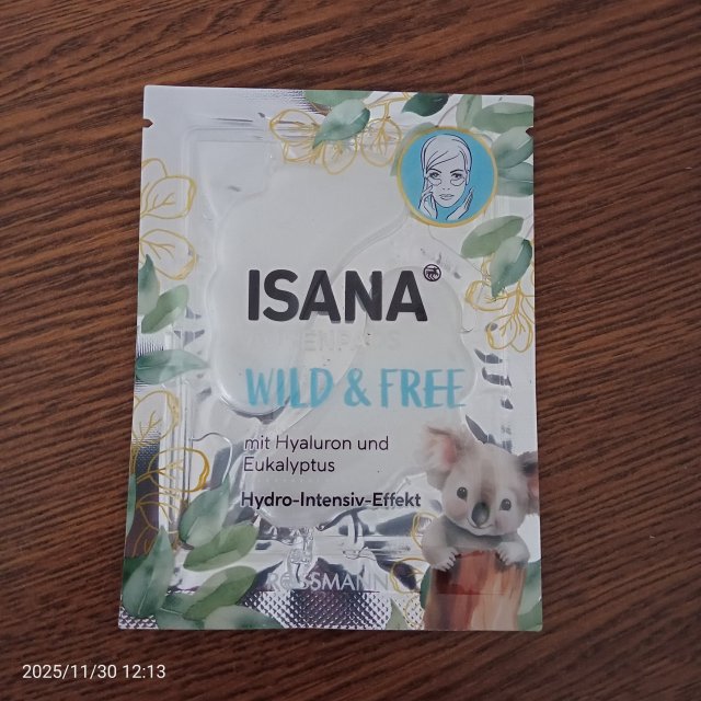 Isana Płatki pod oczy, Hydrożelowe, Wild & Free, Kwas hialuronowy i eukaliptus