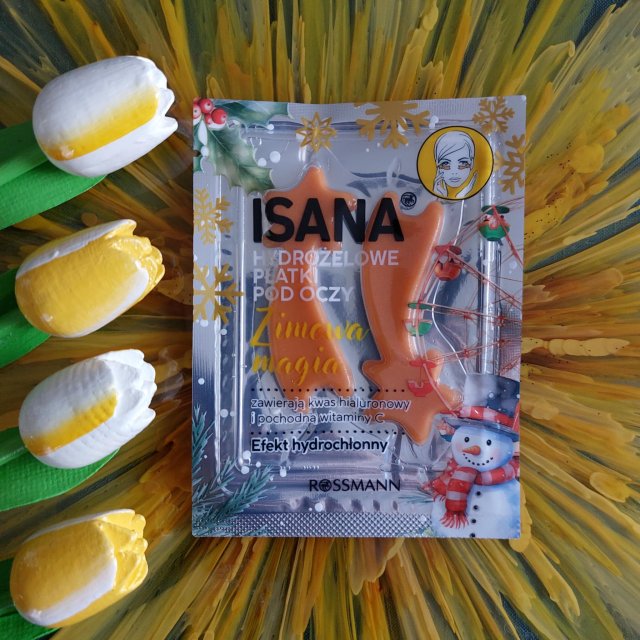 Isana Płatki pod oczy, zimowa magia, kwas hialuronowy i witamina C 