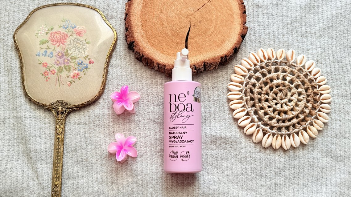 Neboa Spray do włosów, Styling, Wygładzający, Glossy Hair, Efekt tafli wody