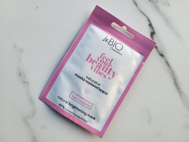 beBIO Feel Your Beauty Vibes Maseczka do twarzy, rozświetlająca