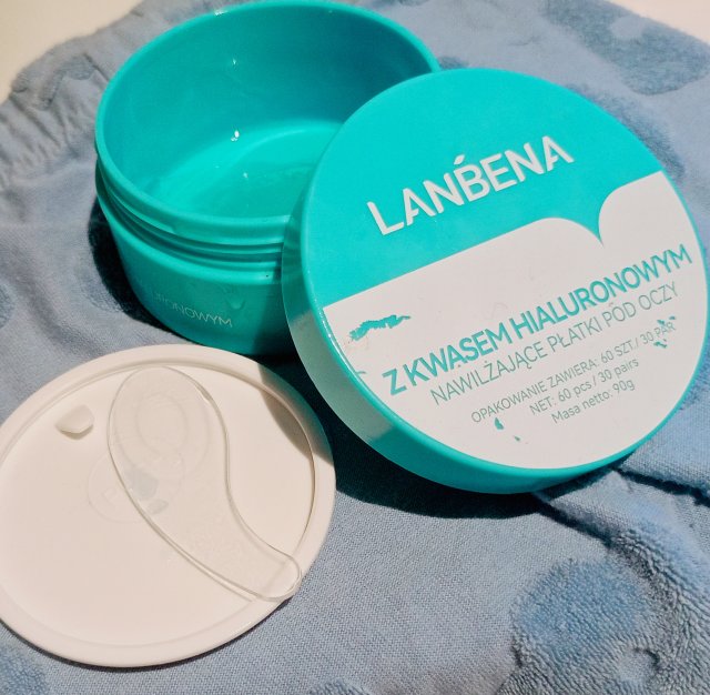 Lanbena Płatki pod oczy, Hydrożelowe, Hydro-Gel Eye Patches, Hyaluronic Acid