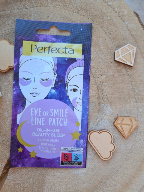 Perfecta Eye or Smile Line Patch, Płatki pod oczy lub na linie mimiczne, Oil-in-Gel Beauty Sleep, Żelowe