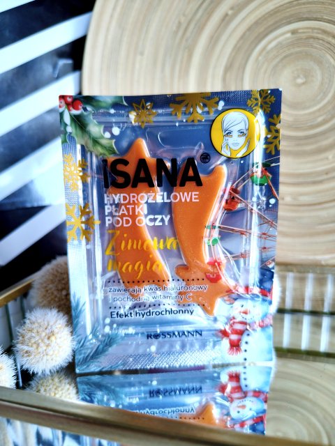 Isana Płatki pod oczy, zimowa magia, kwas hialuronowy i witamina C 