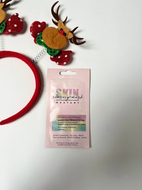 Bielenda Skin Restart, Sensory Mask, Maseczka do twarzy, Kojąco-chłodząca, Prebiotyczna, Wzmacniająca odporność skóry