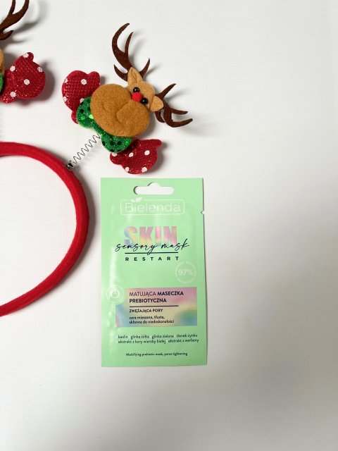 Bielenda Skin Restart, Sensory Mask, Maseczka do twarzy, Matująca, Prebiotyczna, Zwężająca pory