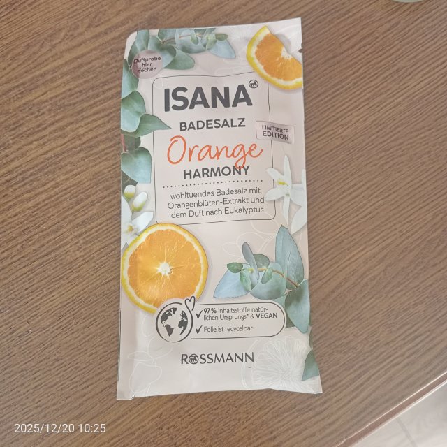 Isana Sól do kąpieli, Orange Harmony 