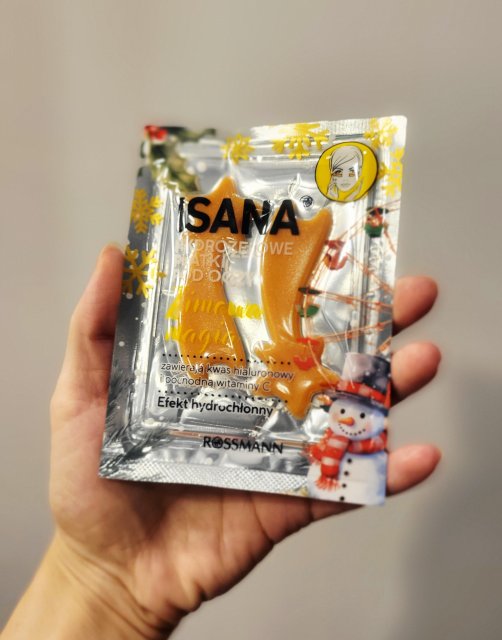 Isana Płatki pod oczy, Hydrożelowe, Zimowa magia, Kwas hialuronowy i witamina C 