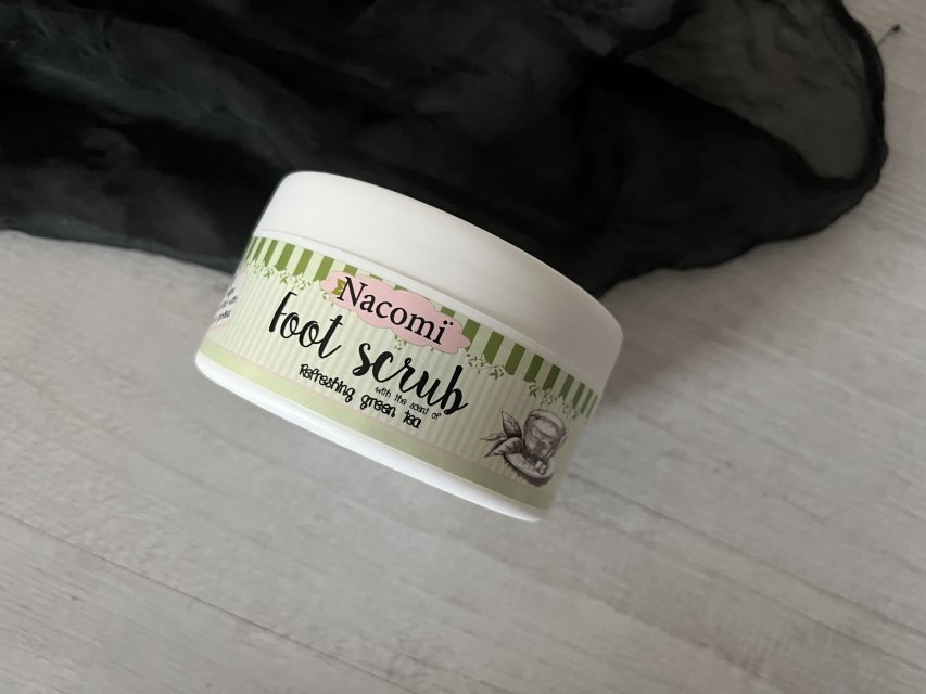 Nacomi Peeling do stóp, Foot Scrub, Refreshing Green Tea
