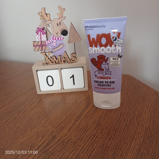 FlosLek Peeling do rąk, Wow Smooth, Delikatny, Celuloza