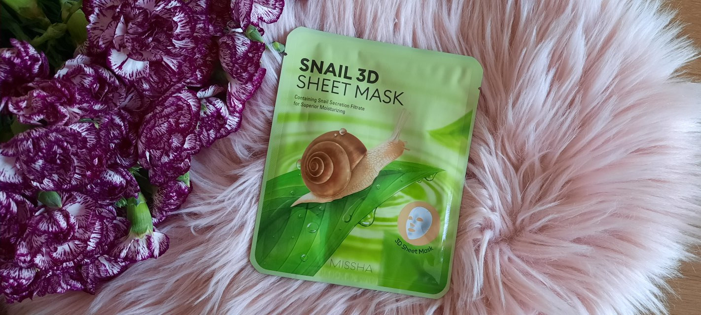 MISSHA Snail 3D Sheet Mask, Maska do twarzy w płacie, O działaniu oczyszczającym i odświeżającym, Z ekstraktem ze śluzu ślimaka 